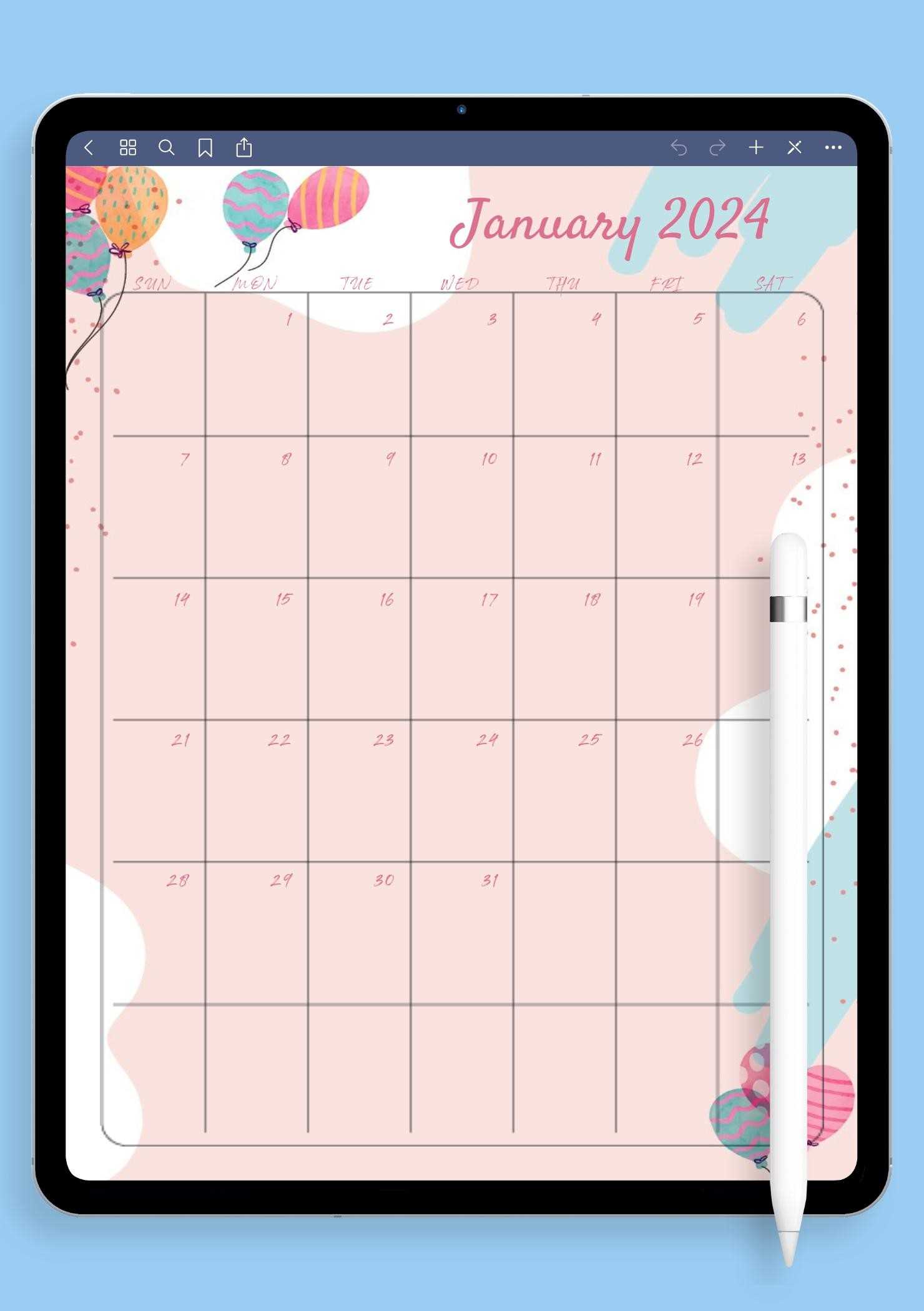 dutch birthday calendar template