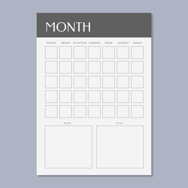 free simple calendar template