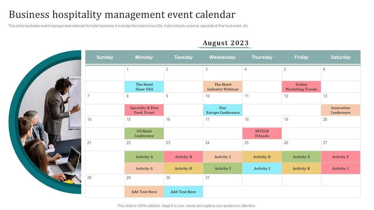 monthly event calendar template