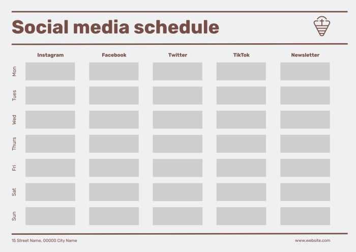 free social media calendar templates