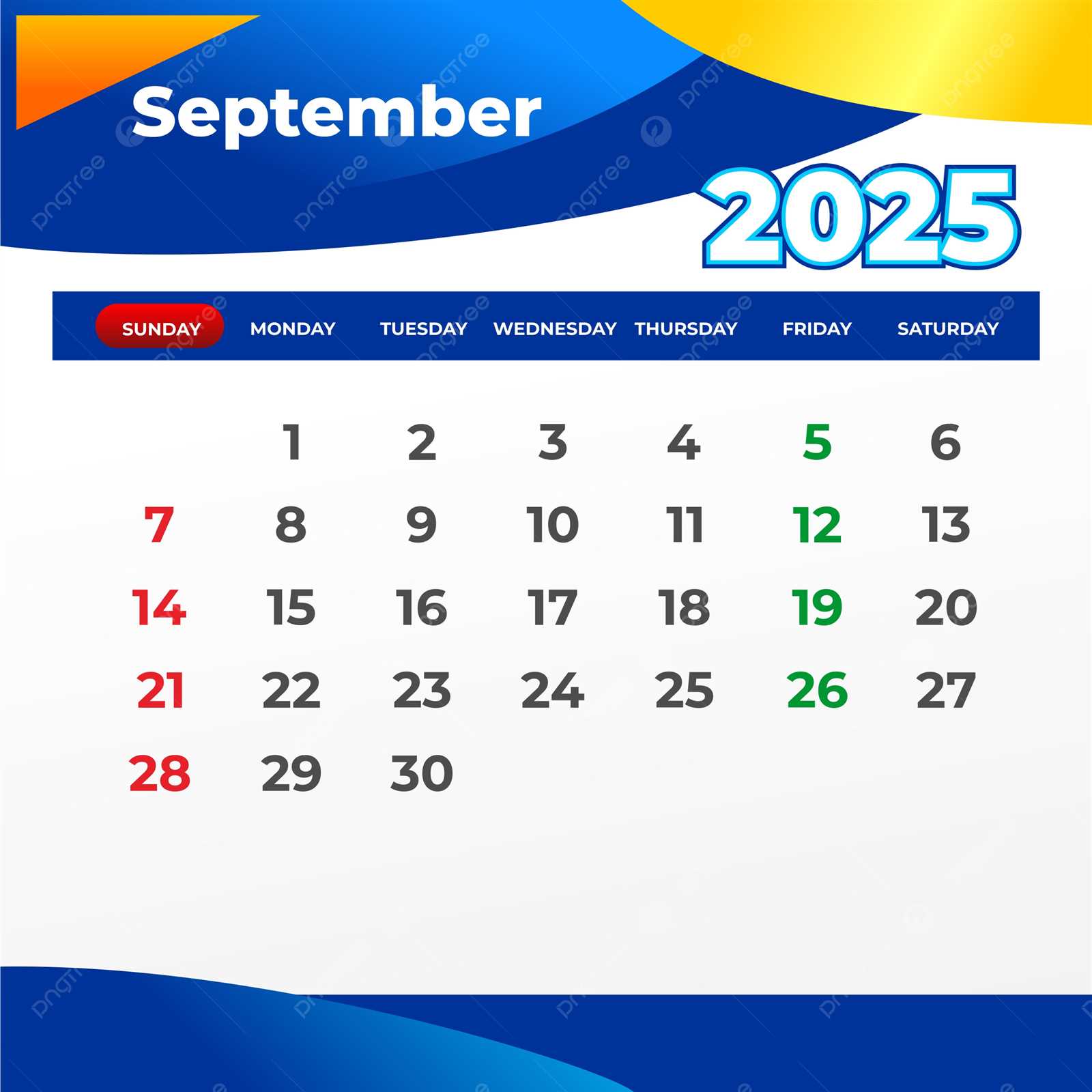 september calendar 2025 template