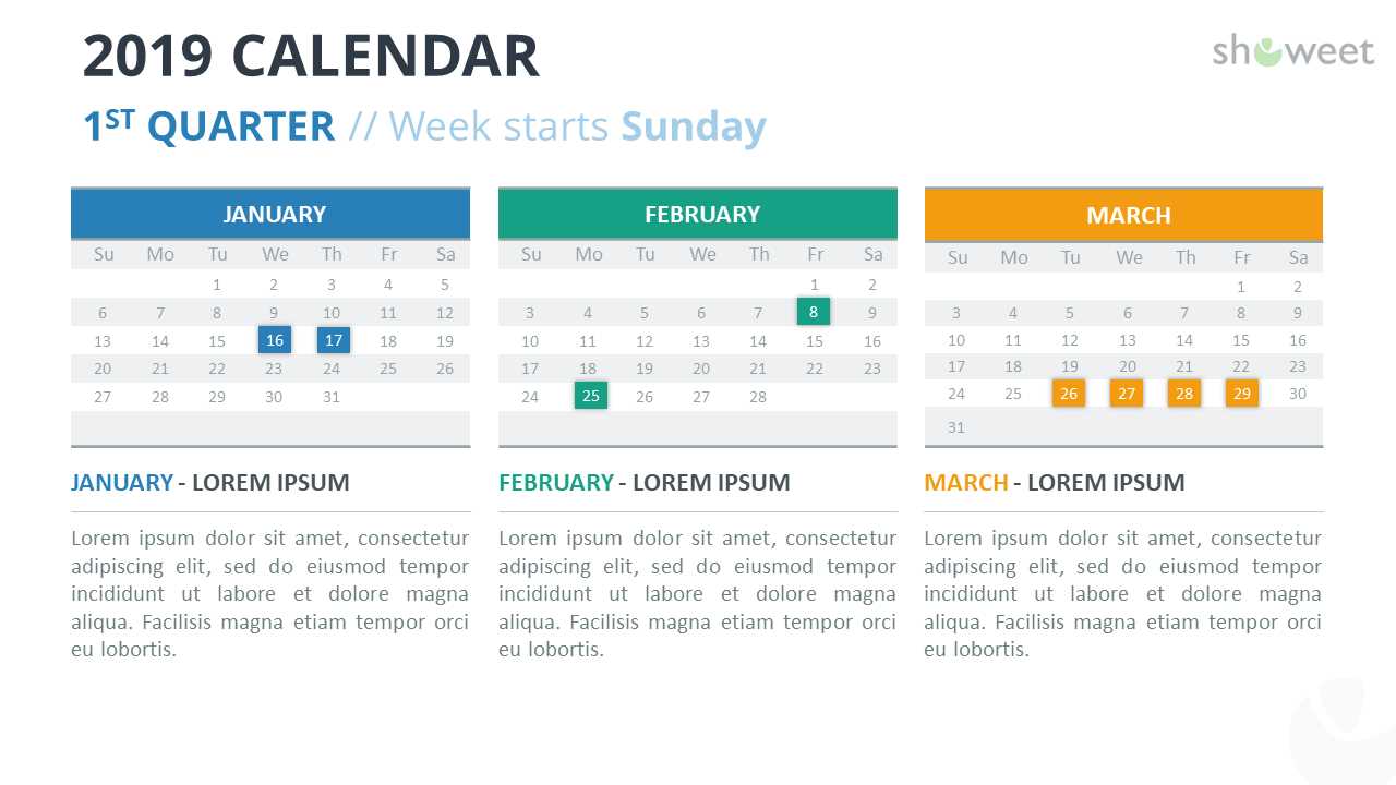 template powerpoint calendar