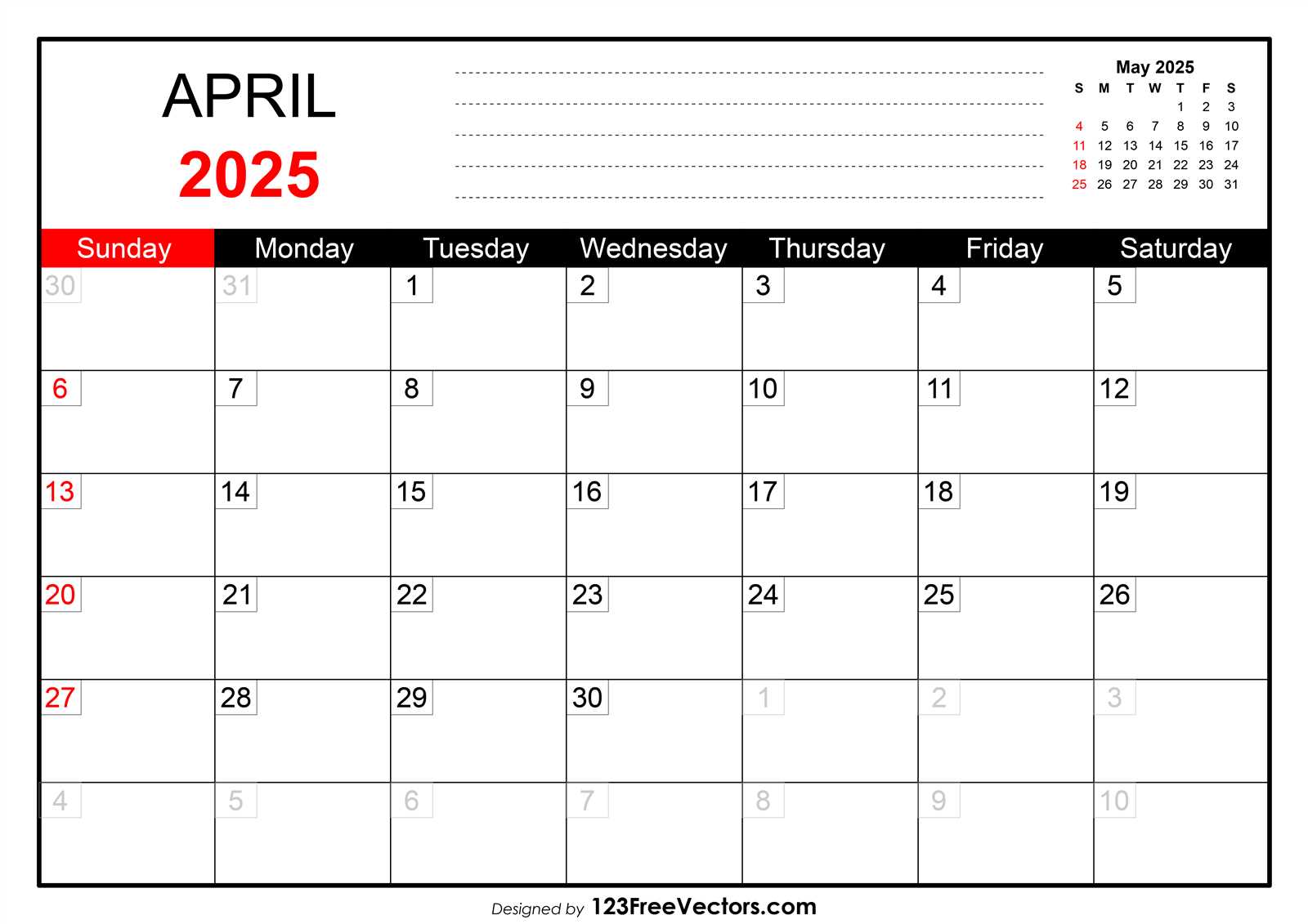 calendar 2025 template editable