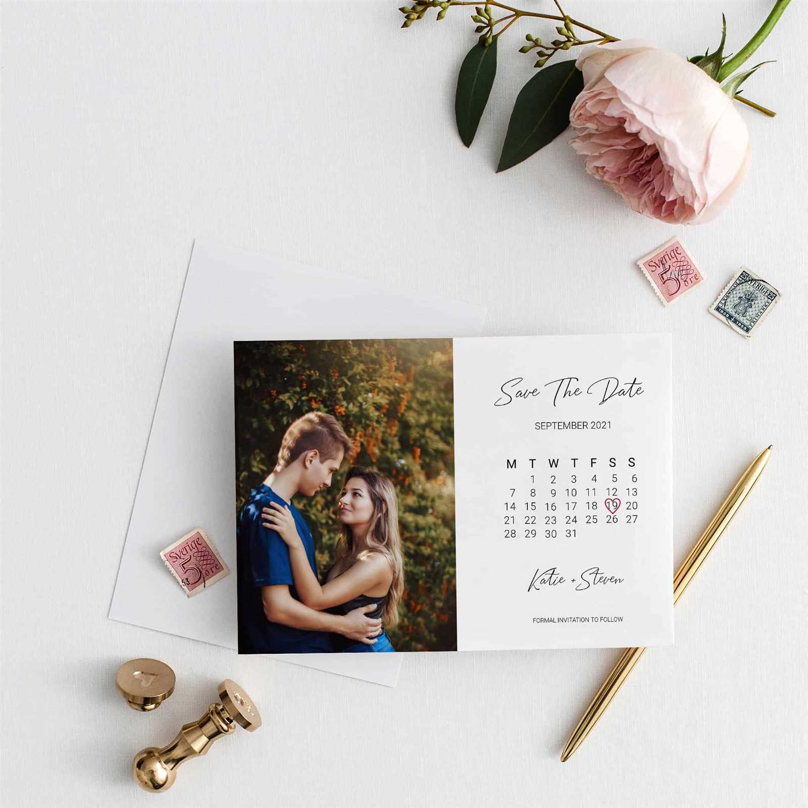 save the date calendar template