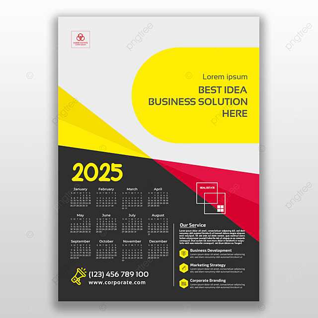 poster calendar 2025 template