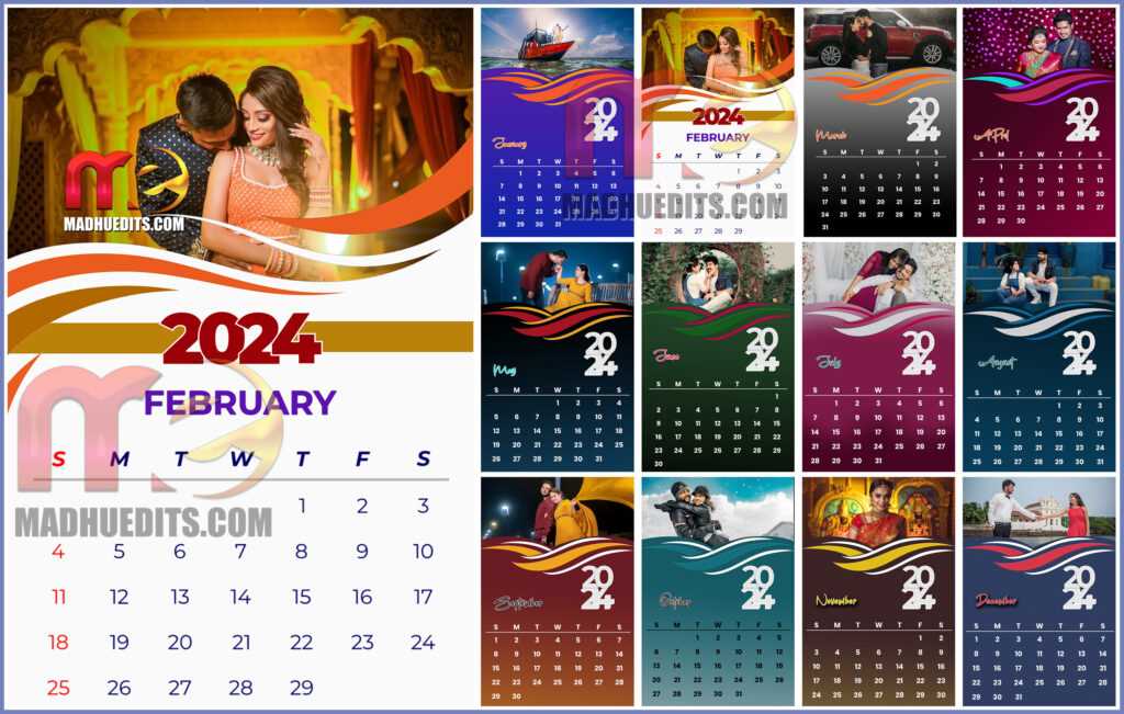 calendar psd template free