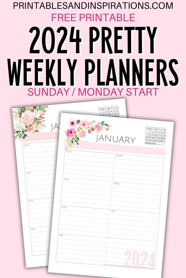 free printable calendar templates weekly