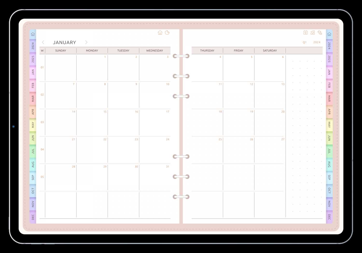 calendar templates monthly