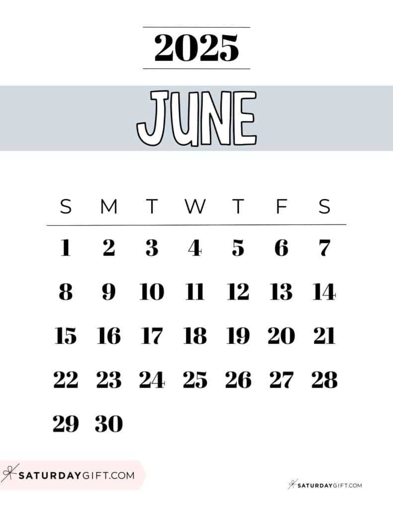 june 2025 calendar template free