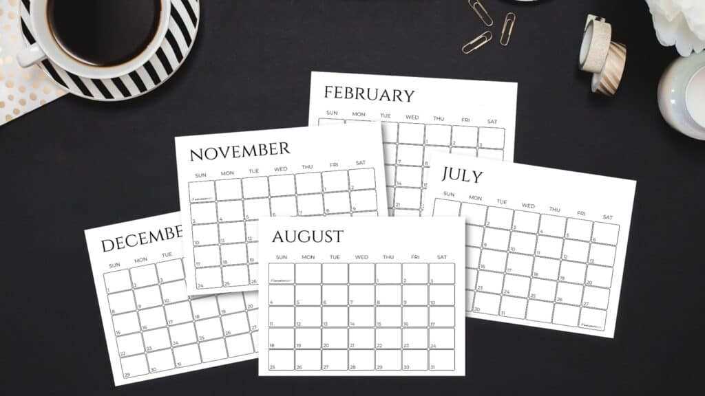 24 month calendar template