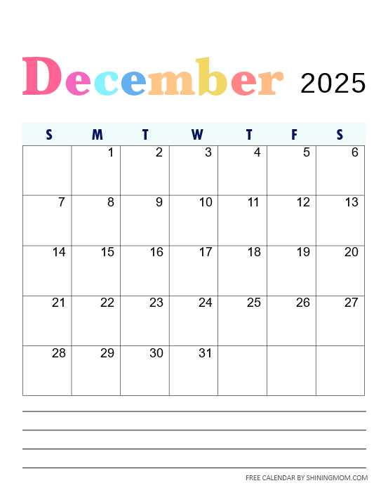 online 2025 calendar template