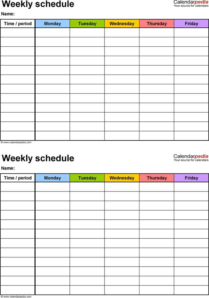 online daily calendar template