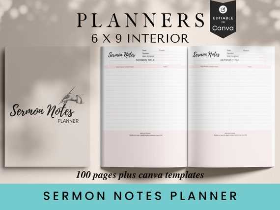 sermon planning calendar template