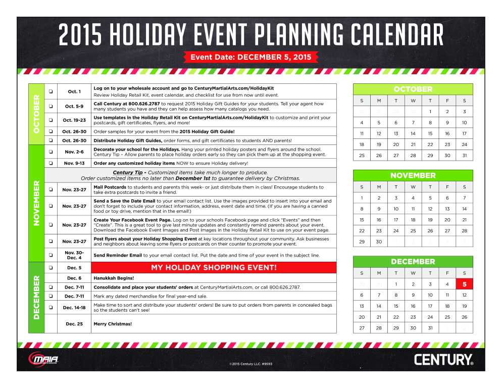 sample event calendar template