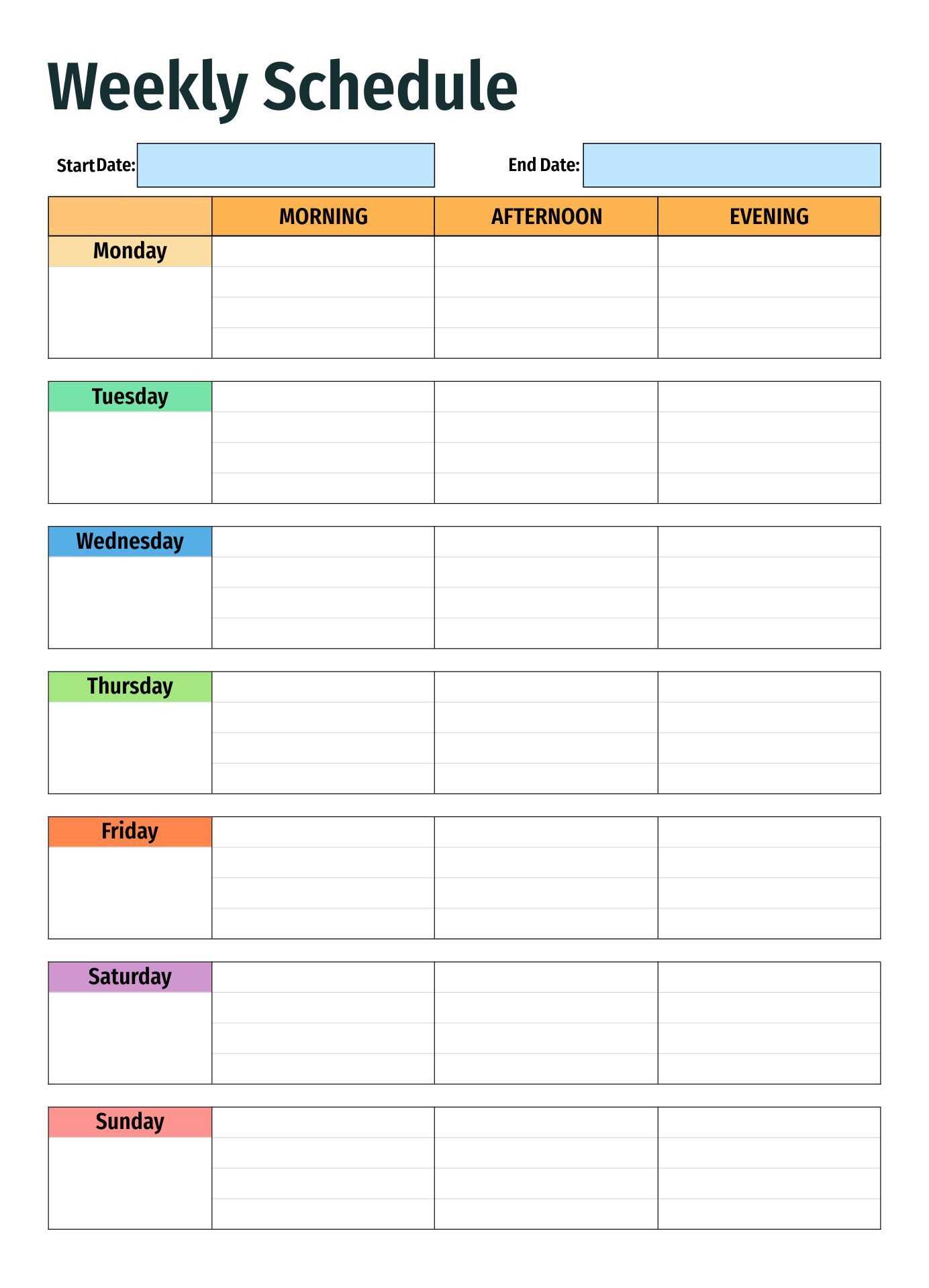 free simple calendar template