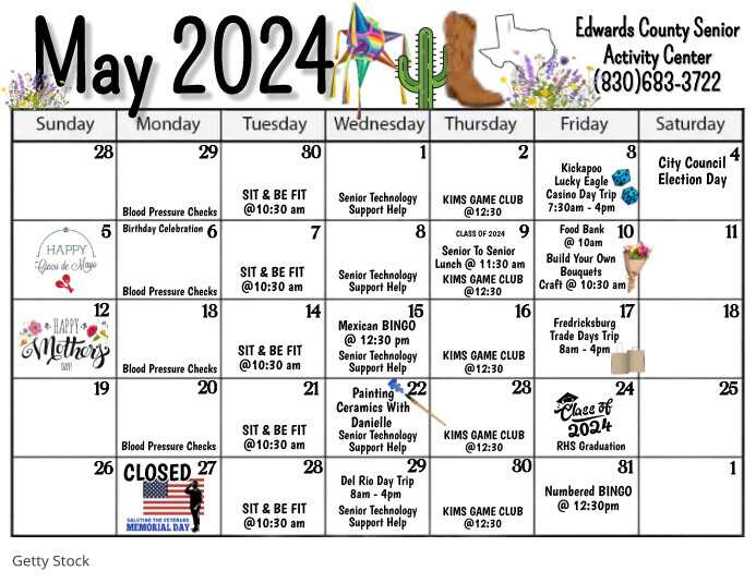 calendar of activity template