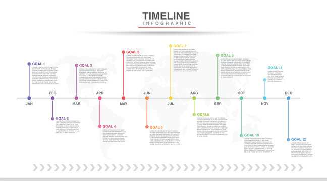 monthly calendar timeline template