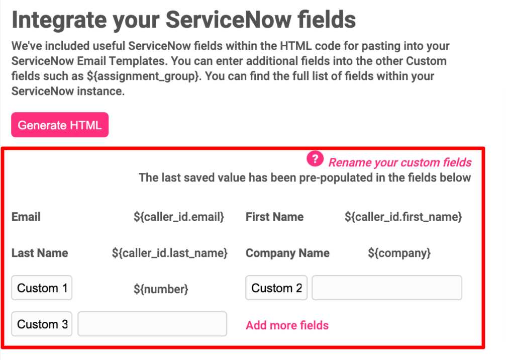 servicenow email client template calendar