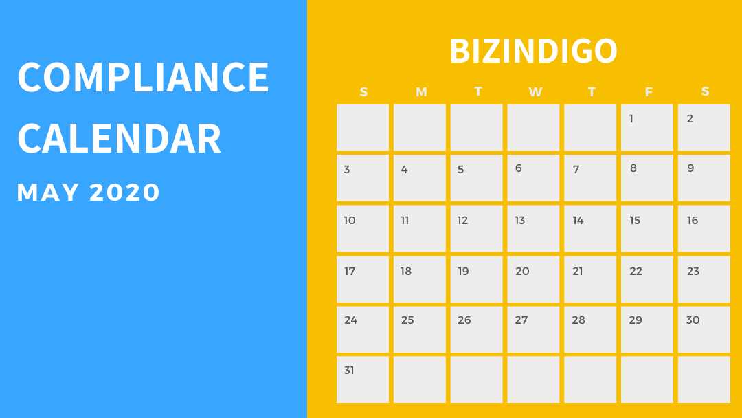 compliance calendar template