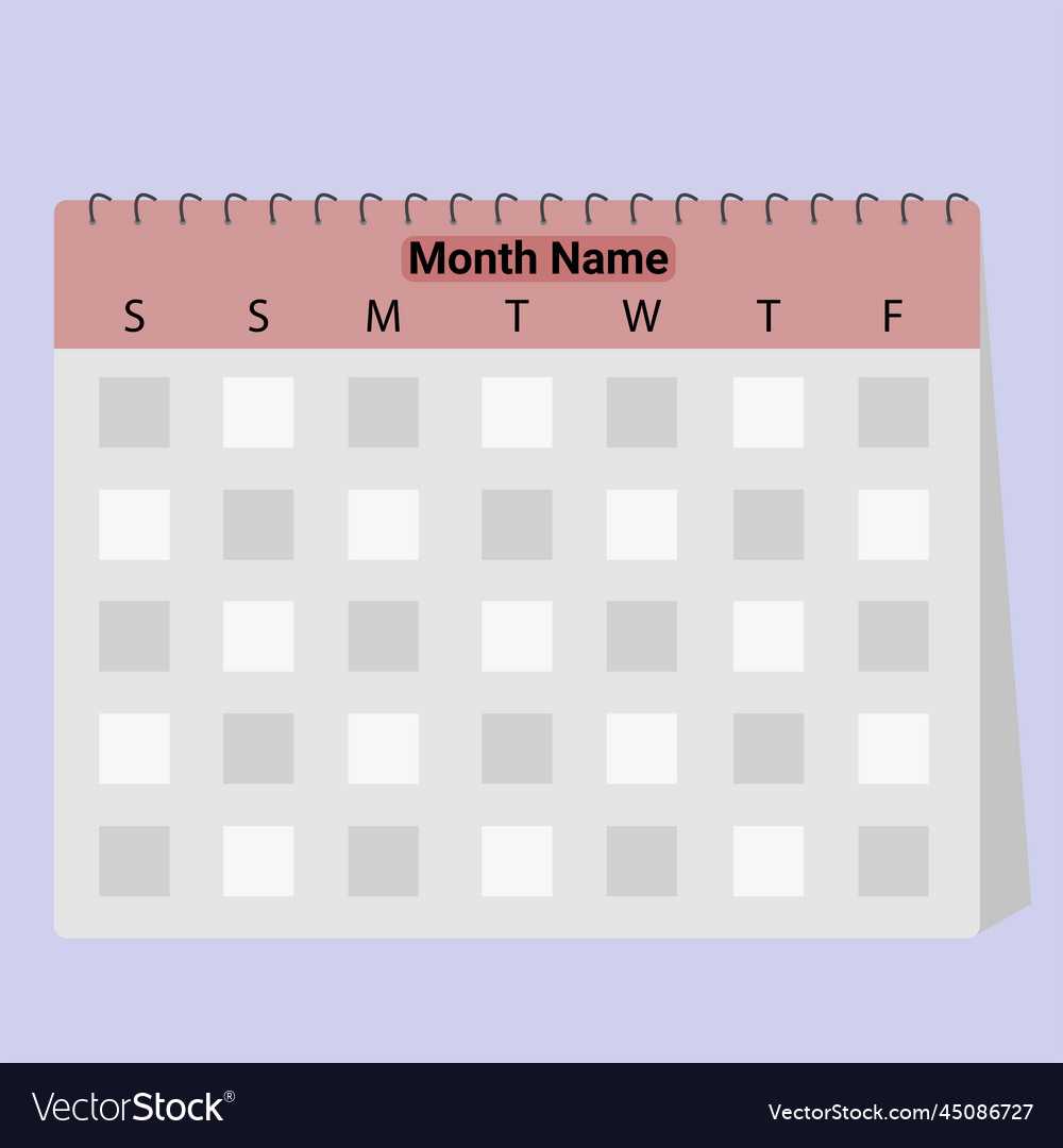 days of the week calendar template