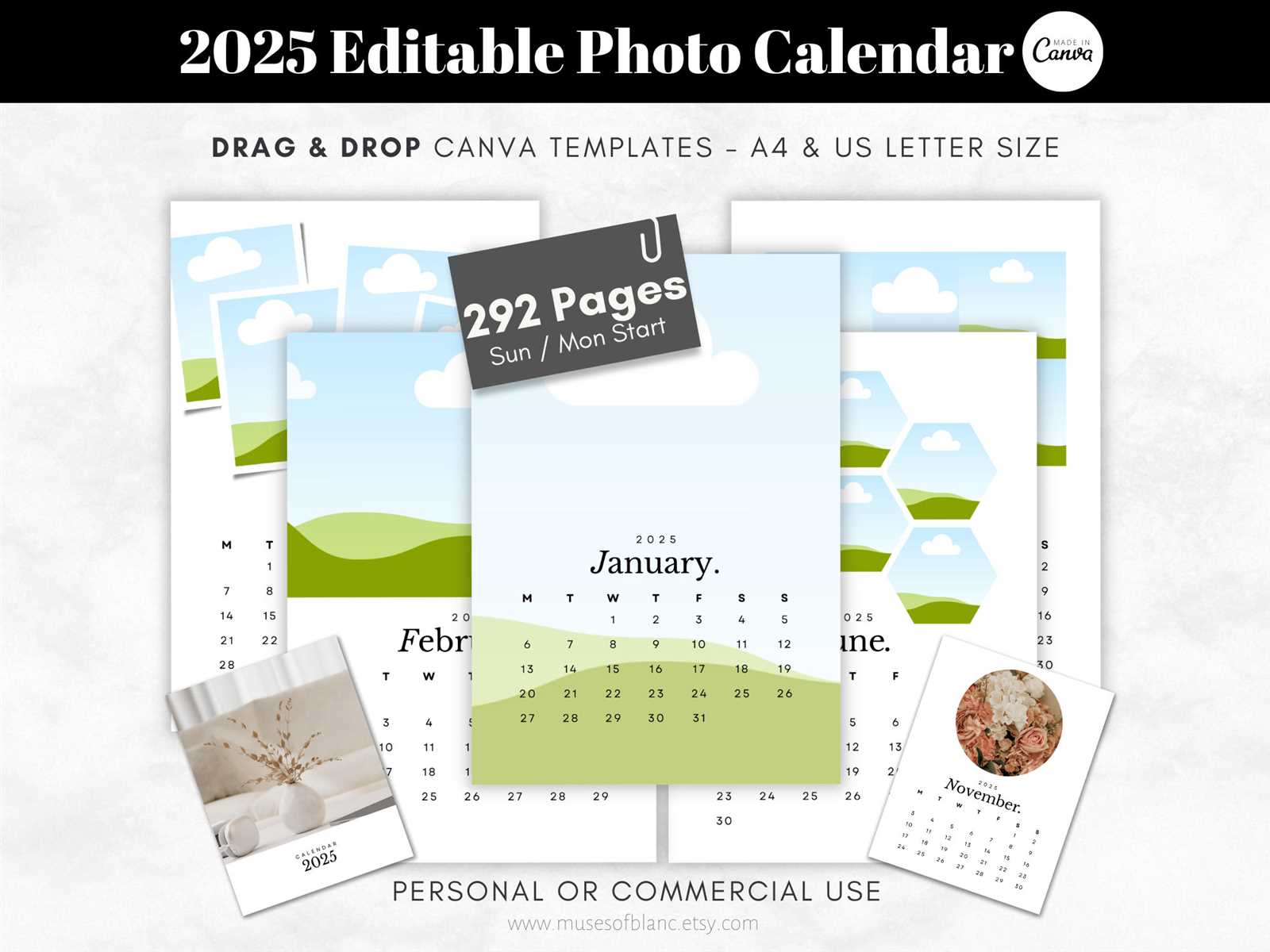 calendar editable template 2025