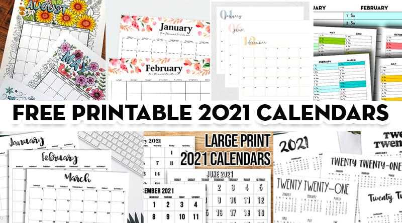 free blank calendar templates