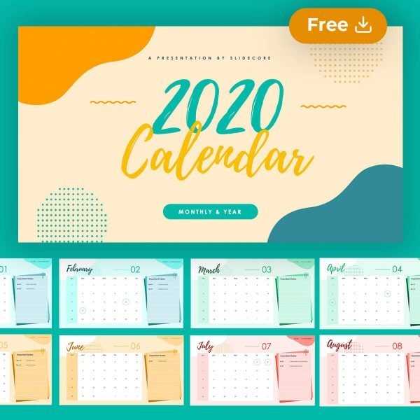 calendar template in powerpoint