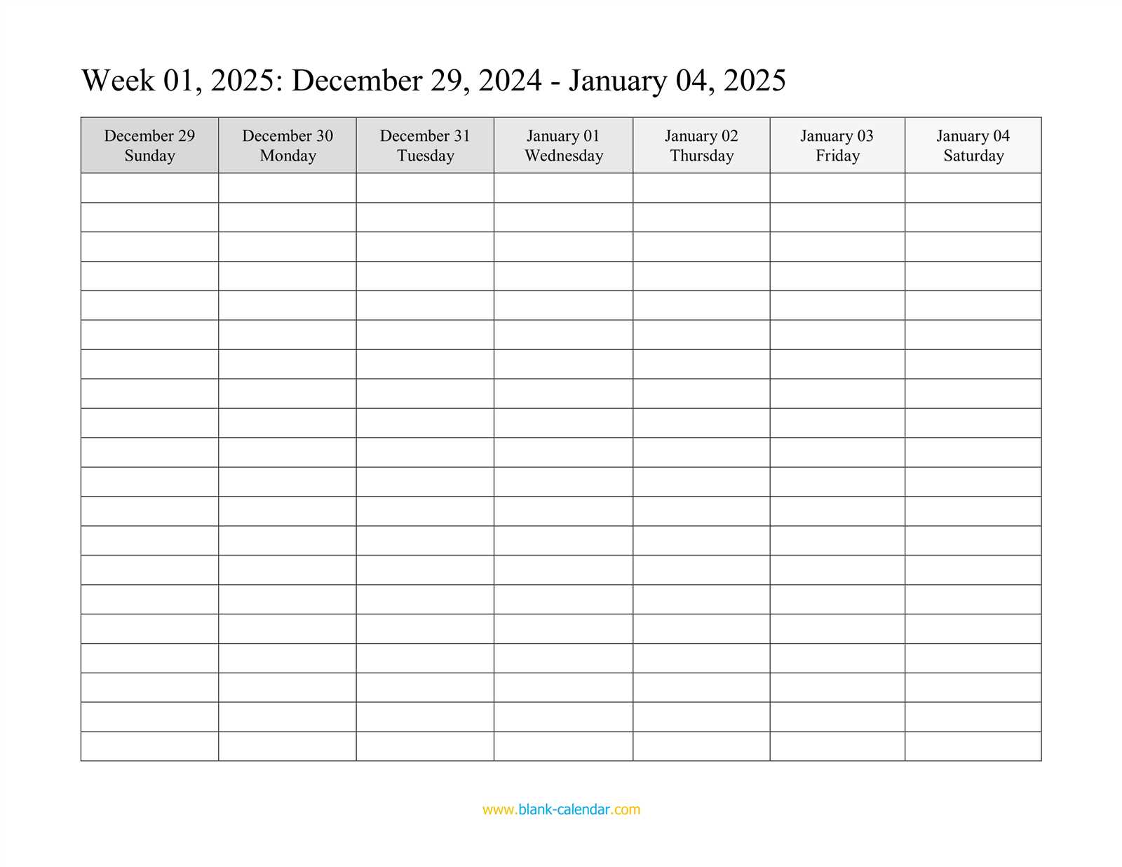 microsoft calendar templates 2025