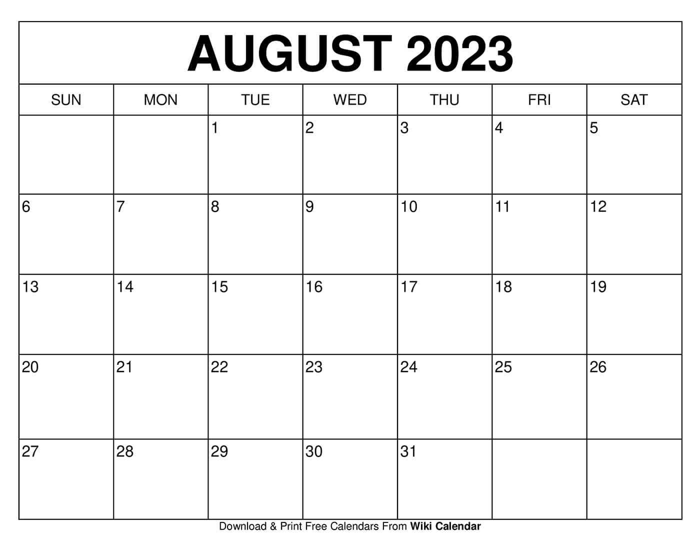 comprehensive calendar template