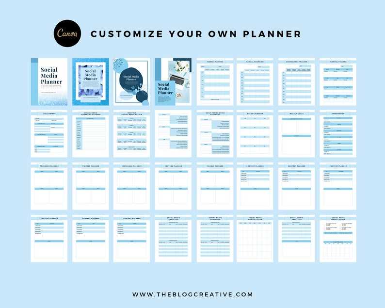 social media calendar template canva