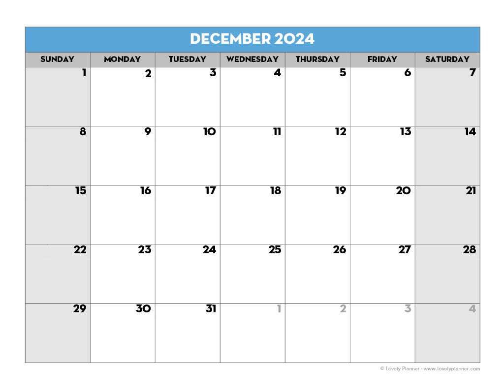 year 2025 calendar template