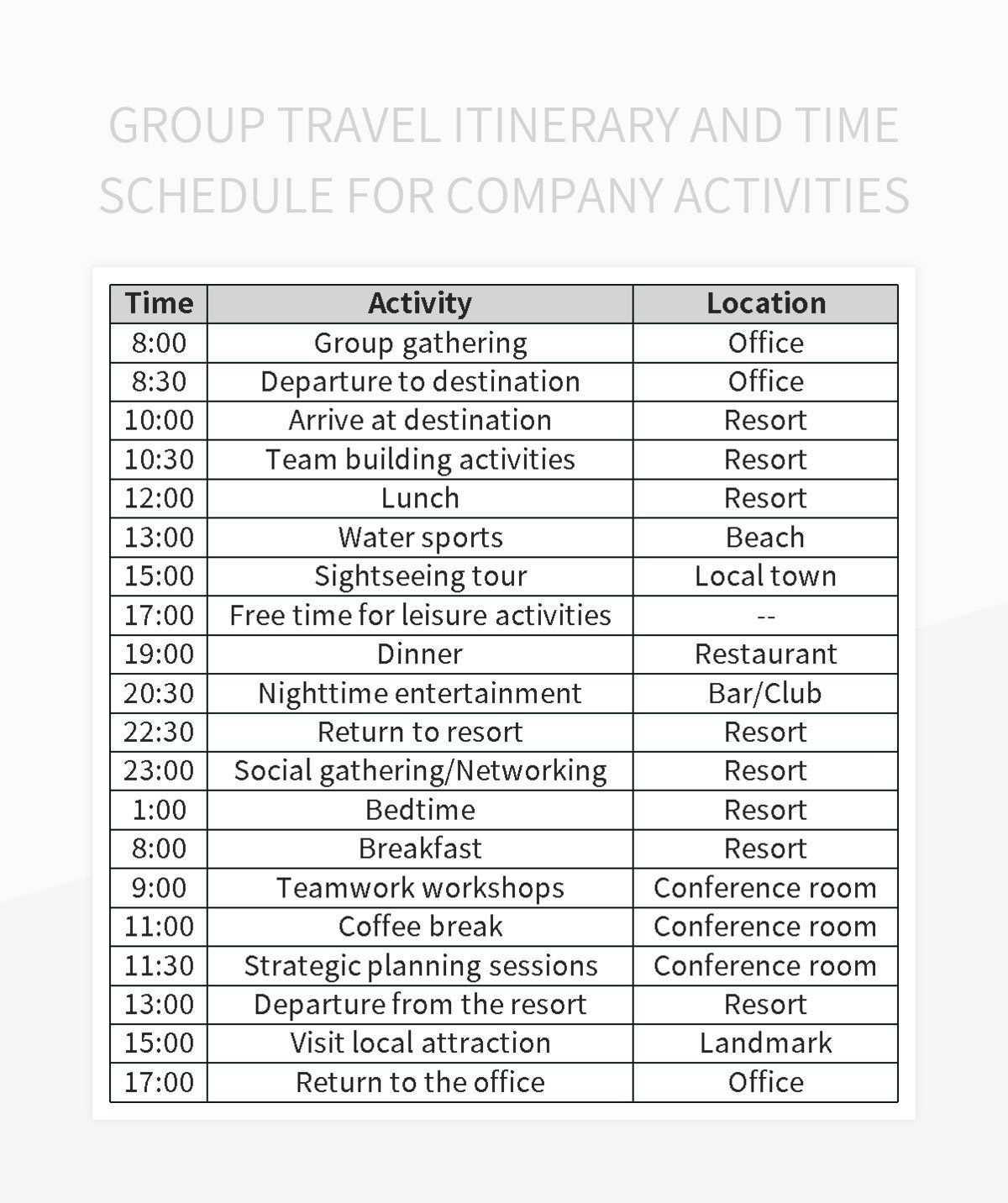 team travel calendar template