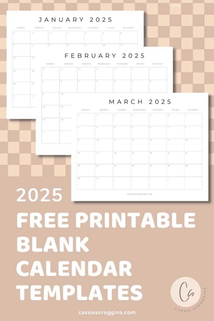 january 2025 calendar template free