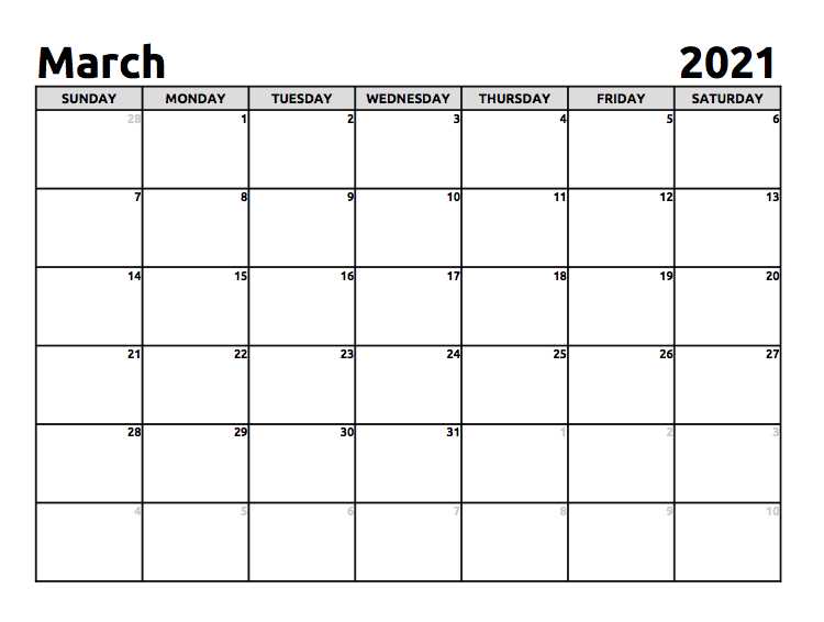 out of office calendar template