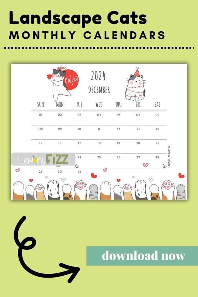 cute december calendar template