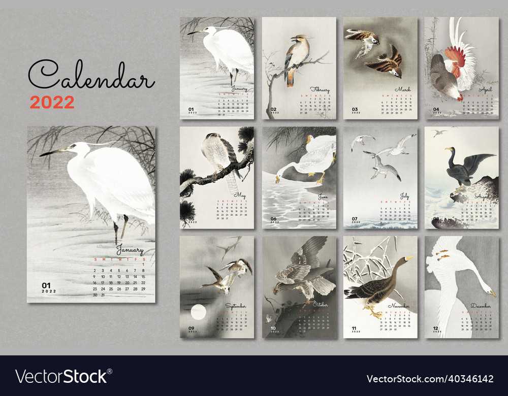 vintage calendar template