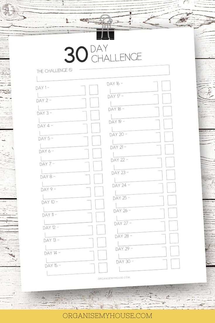 30 day calendar template free