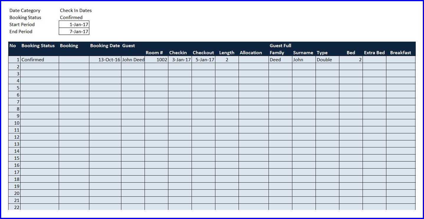 availability calendar template