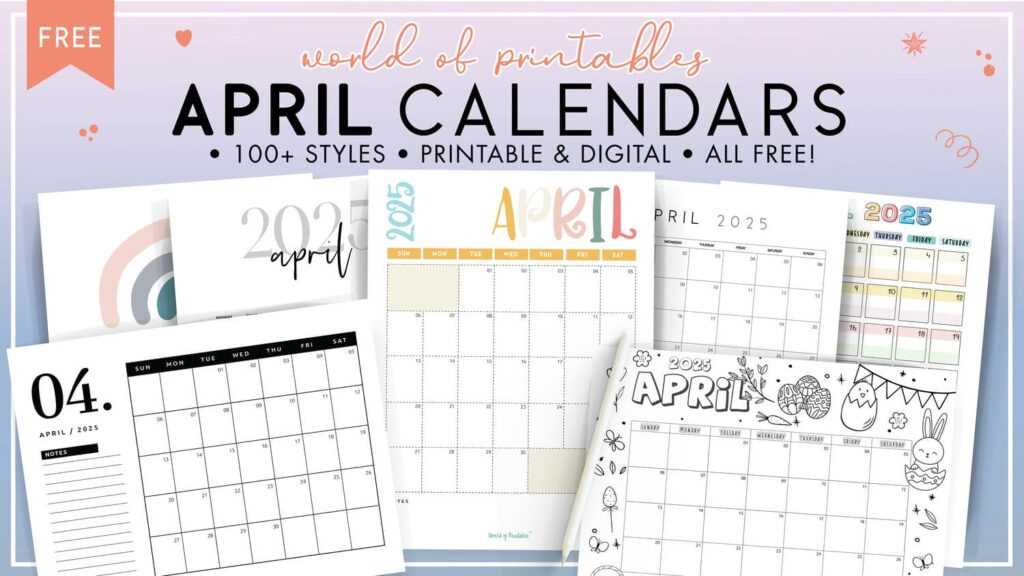 colorful monthly calendar template