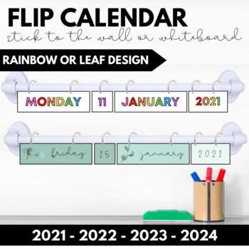 flip calendar template