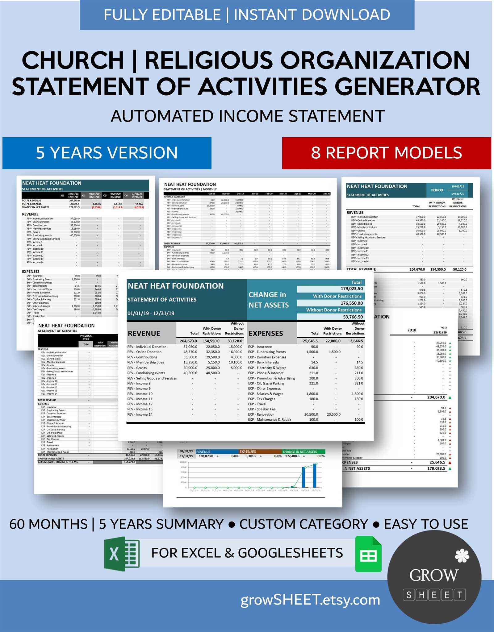 grant calendar template