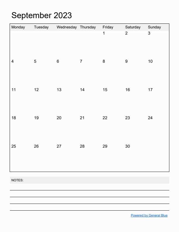 blank monthly calendar template portrait