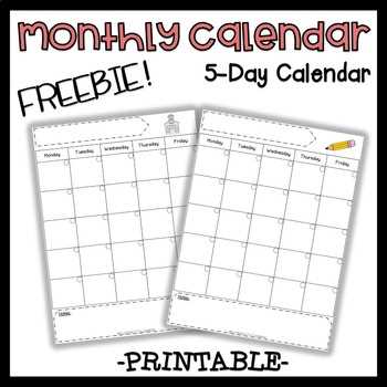 daily weekly monthly calendar template