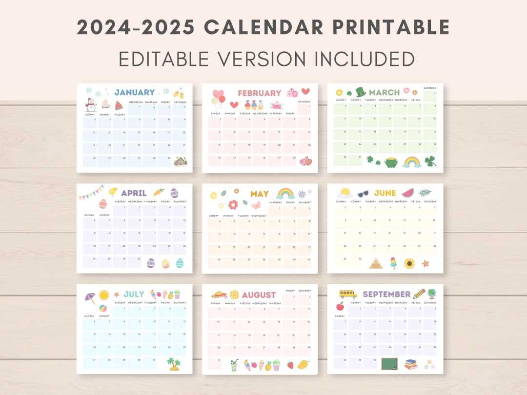 editable calendar template april 2025