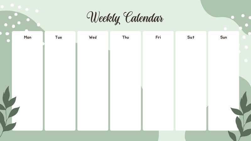 bi weekly calendar template