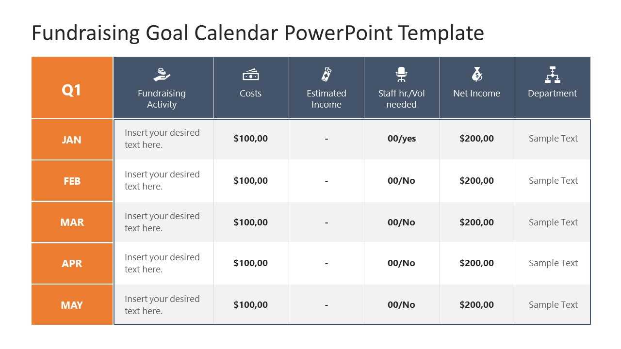 calendar template for powerpoint