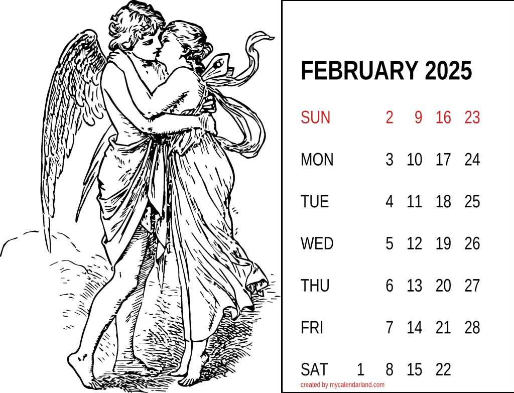 calendar template 2025 february