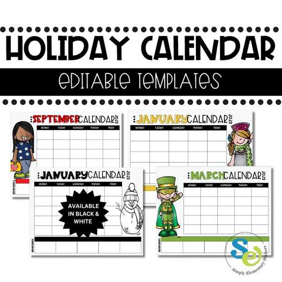 download calendar templates