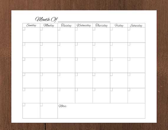 calendar template online