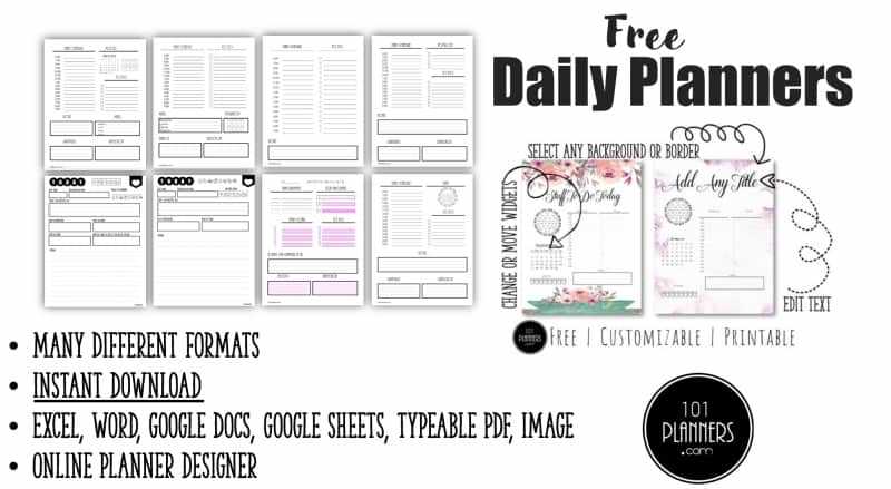 printable daily appointment calendar template